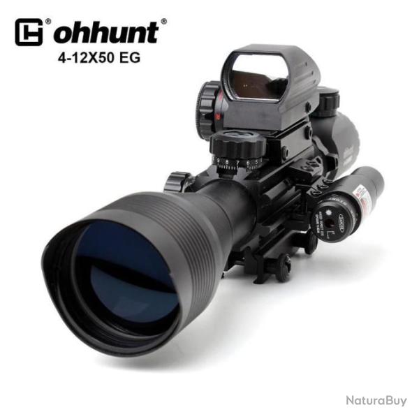 Ohhunt Combo Viseur + Lunette De Vis�e 4-12x50 EG