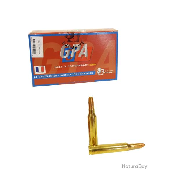 Munitions SOLOGNE calibre 7mm Rem Mag GPA 150gr - 9.7g x20