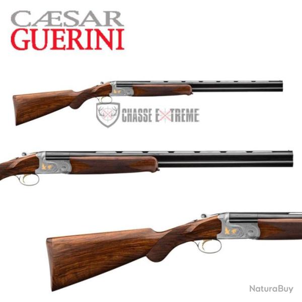 Fusil CAESAR GUERINI Tempio Light Ergal Nickel 71cm Cal 28/76 Crosse Anglaise Mono-D�tente