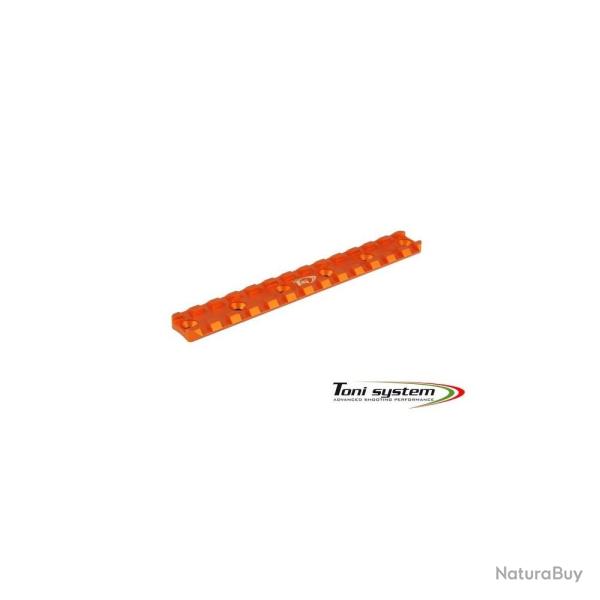 TONI SYSTEM PICM6N Rail Picatinny Court avec 6 Trous, BLEU