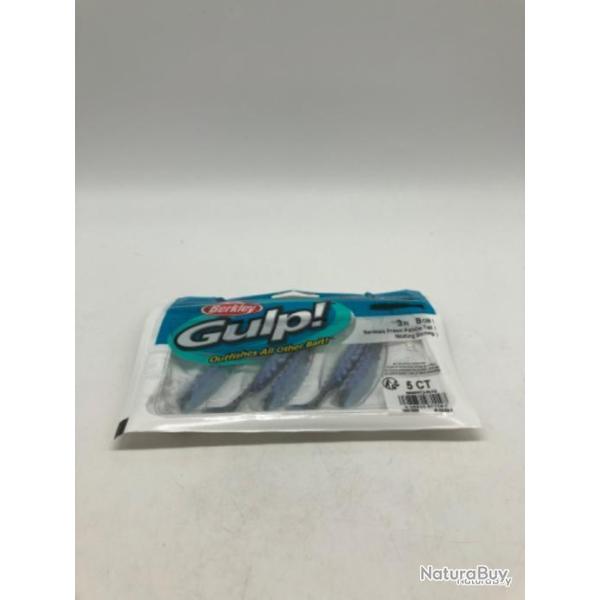 5 leurres souples nemesis prawn paddle tail molting shrimp Berkley gulp