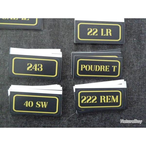 Stickers caisse � munition #  222 rem
