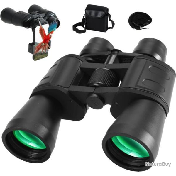 Jumelles pour Adultes 10-30x50 Zoom �tanches FMC BAK4 Prisme Vision Nocturne Livraison Gratuite