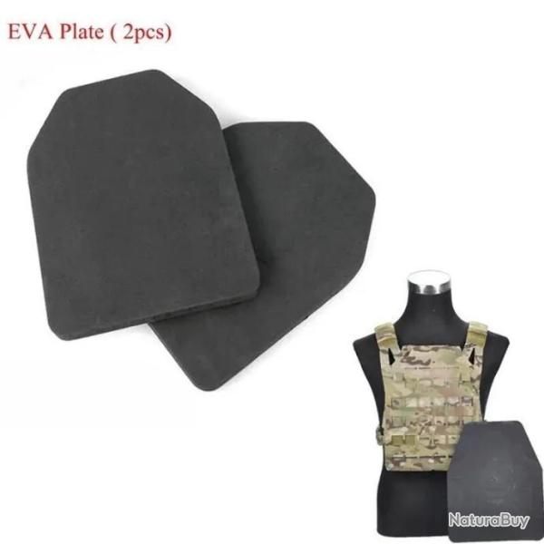 2 plaques anti trauma pour gilet pare balles possible protection airsoft a