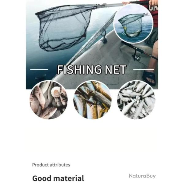 �puisette P�che Pliante RapDuty Pratique Durable Toutes sortes P�che Longueur 50cm Capacit� Filet 34