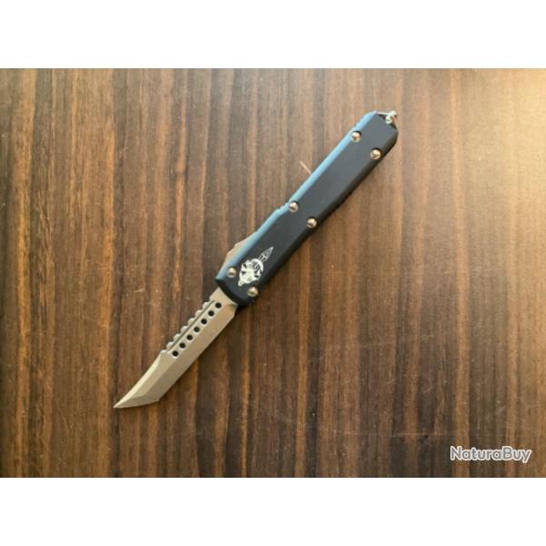 VEND COUTEAU � OUVERTURE AUTO FRONTALE MICROTEC UT HELLHOUD BRONZE