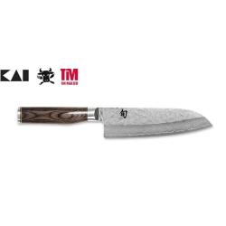Couteau Santoku Japonais KAI Shun Premier Tim M&auml;lzer TDM-1702 | Lame Damas 18 cm