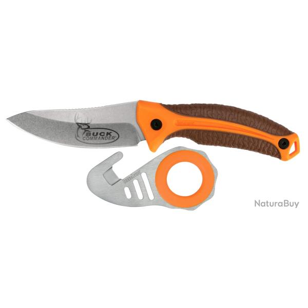 Kershaw 1895ORBRNPBCX Pack Buck Commander Lame fixe + ZIPIT