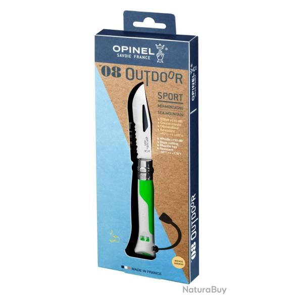 Opinel N�08 Outdoor Fluo Vert