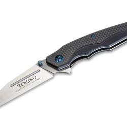 Tokisu Couteau pliant Tokisu 01RU063 /  18449 -  lame 7Cr17MoV, G10 & fibre de carbone, liner lock