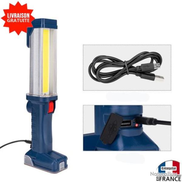 Lampe baladeuse rechargeable �clairage led COB magn�tique atelier voiture