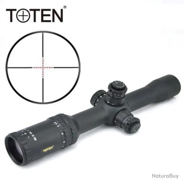 TOTEN Lunette De Vis�e 2.5-10X32DL R�ticule Illumin� paiement en 3 ou 4 fois