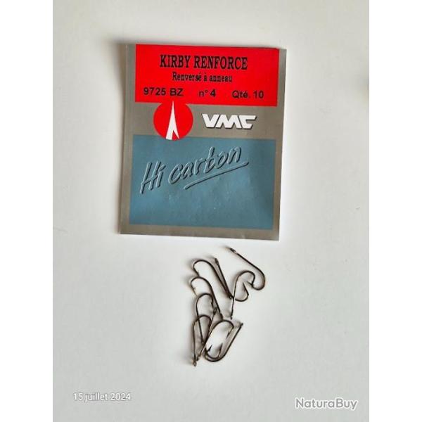 Lot de 10 hame�ons � anneaux carnassier 9287 taille 4 VMC