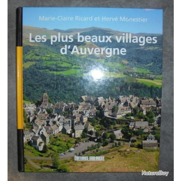 LIVRE LES PLUS BEAUX VILLAGE D'AUVERGNE Marie-Claire Ricard et Herv Monestier
