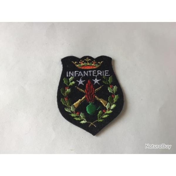 VENDU PAR LE-CUIRASSIER N 2 INSIGNE D'PAULE EN TISSUS INFANTERIE FRANCE 1980