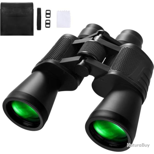 Jumelles HD pour Adultes 10x50 Zoom �tanches FMC BAK4 Prisme Chasse Randonn�e Oiseaux