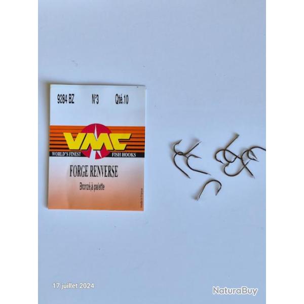 Lot de 10 hame�ons � palette carnassier 9284 taille 3 VMC
