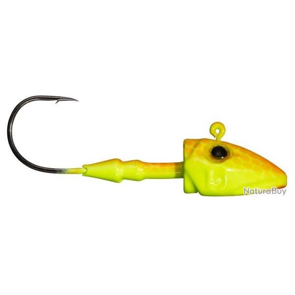 T�tes Plomb�es GUNKI G'Slide Orange Fluo Yellow 21G 3/0