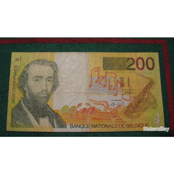 billet de 200 francs belge de 1995 TTB