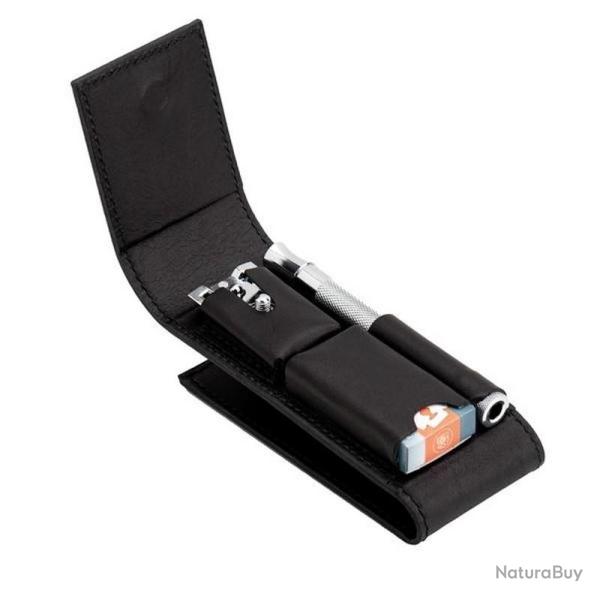 Rasoir de voyage d�mont� avec trousse [Merkur]