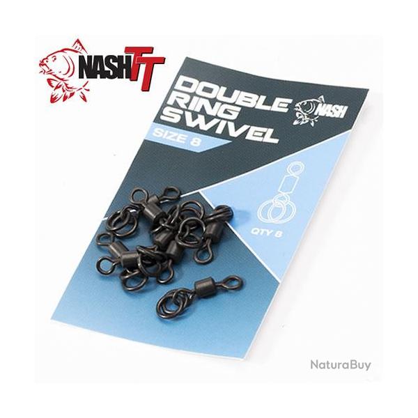 Emerillon � Anneau Nash Double Ring Swivel T8 (par 8)