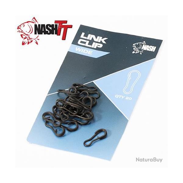 Agrafe Nash Link Clip Wide (par 20)