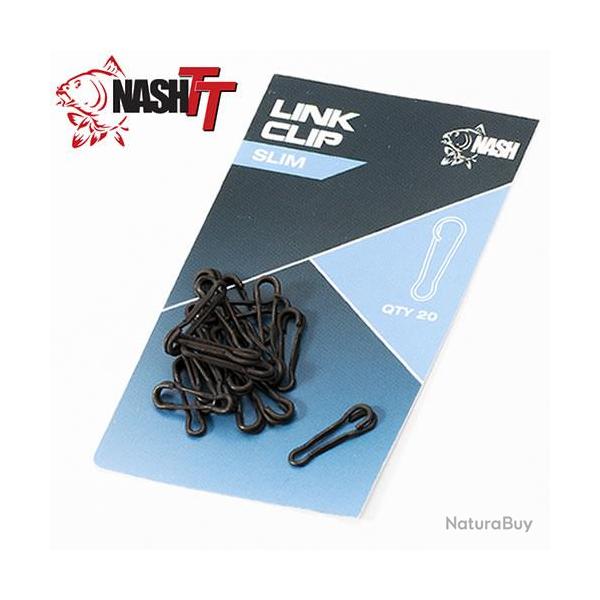 Agrafe Nash Link Clip Slim (par 20)