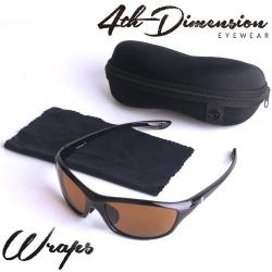 Lunettes Polarisantes Korda Wraps Gloss Black/Brown