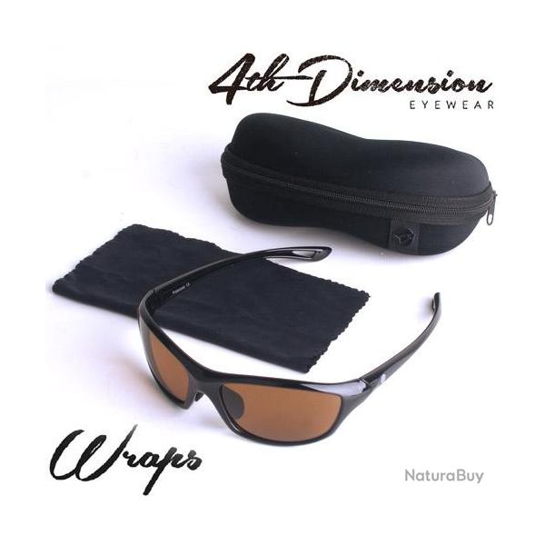 Lunettes Polarisantes Korda Wraps Gloss Black/Brown