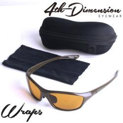 Lunettes Polarisantes Korda Wraps Gloss Olive/Yellow