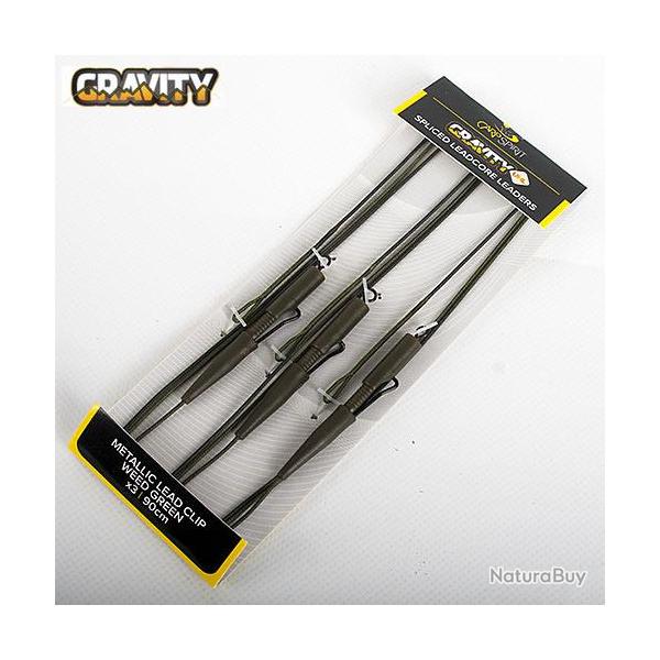Montage Carp Spirit Gravity Metal Lead Clip 90cm (par 3)