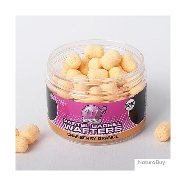 Dumbells Equilibr�s Mainline Wafter Barrels Cranberry Orange 12x15mm