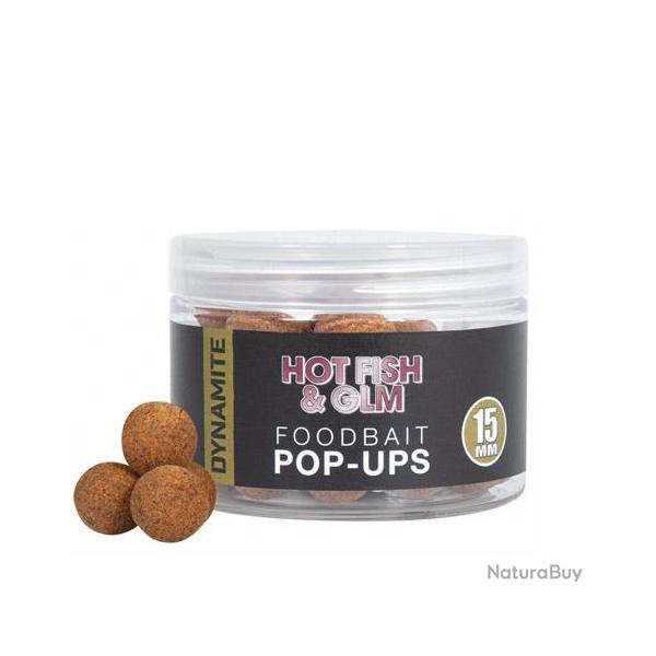Pop Ups Dynamite Baits Hot Fish & GLM 15mm