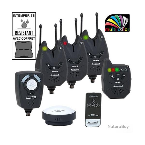 Coffret Anaconda Centrale 3 D�tecteurs MGX-7 + Alarme + Lampe
