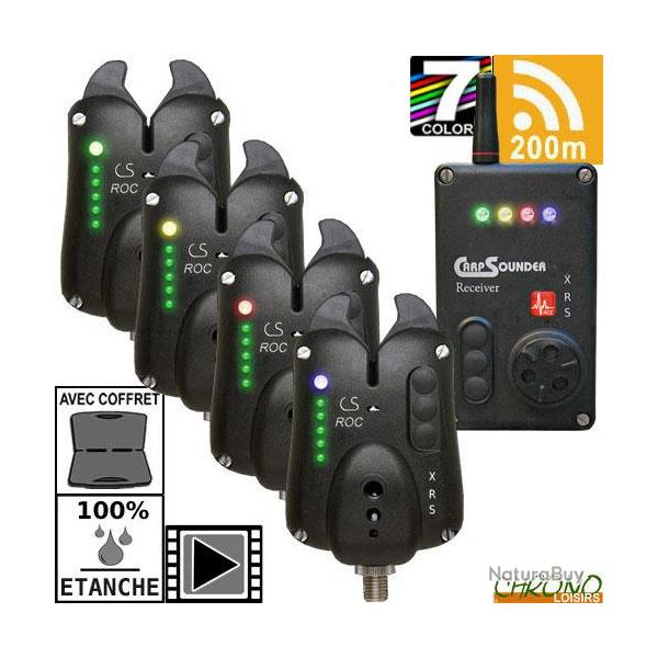 Coffret Carpsounder Centrale 4 D�tecteurs Roc XRS-ACC