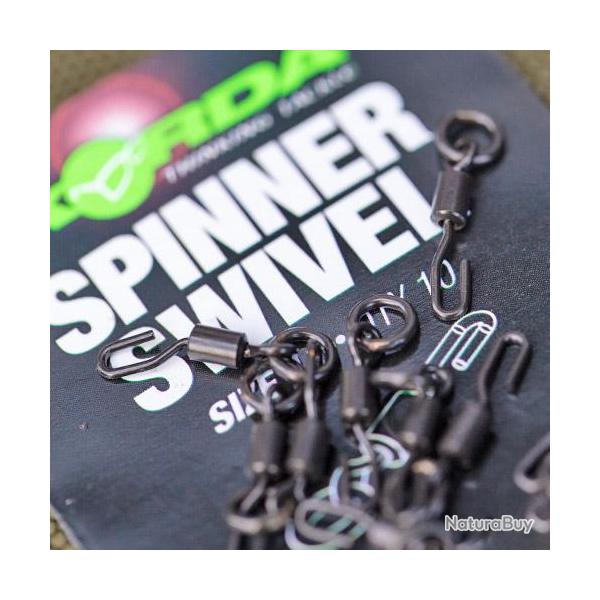 Emerillon � Anneau Korda Spinner Swivel T11 (par 10)