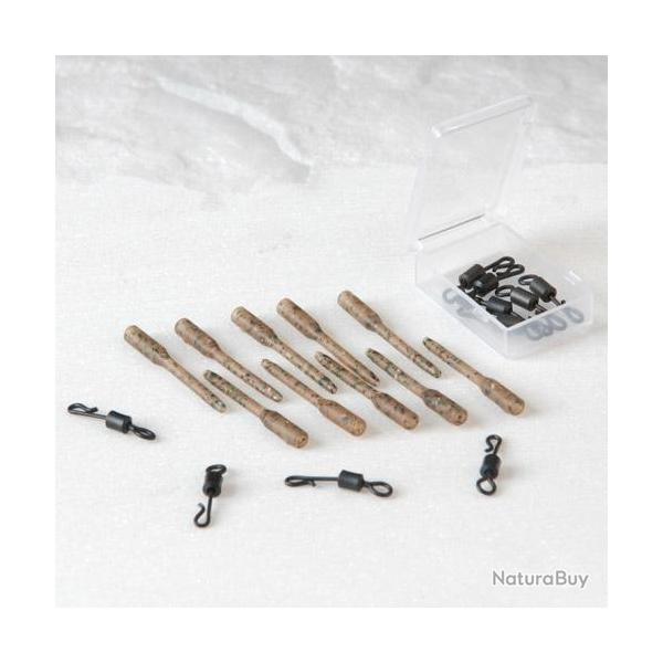 Anti Tangle Extra Carp EXC Court Camo + Emerillon QC T.8 (par 10)