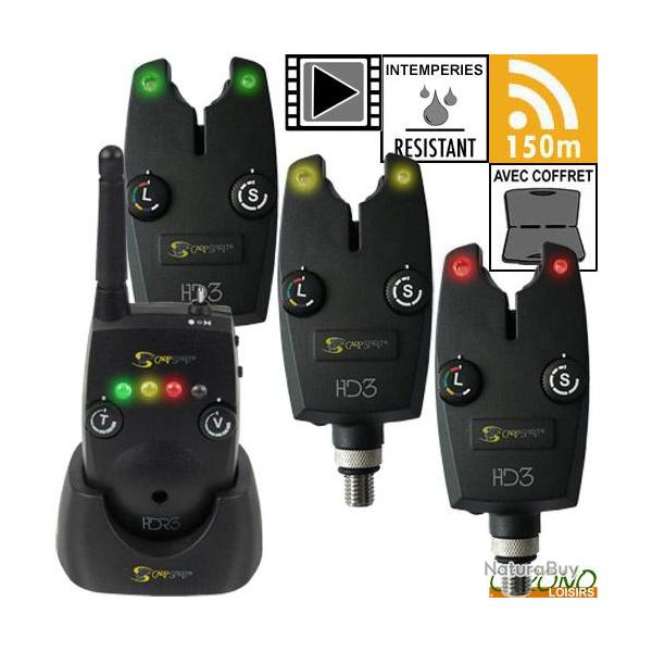 Coffret Carp Spirit Centrale 3 D�tecteurs HD3
