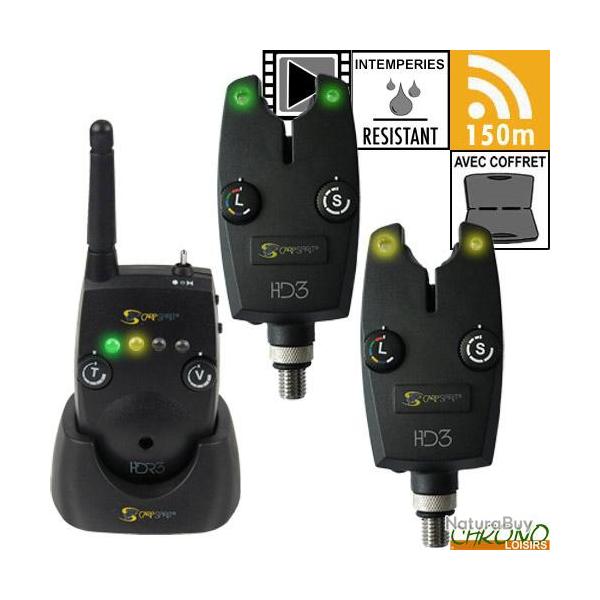 Coffret Carp Spirit Centrale 2 D�tecteurs HD3