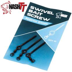 Vis &agrave; App&acirc;ts Nash Swivel Bait Screw 21mm (par 10)