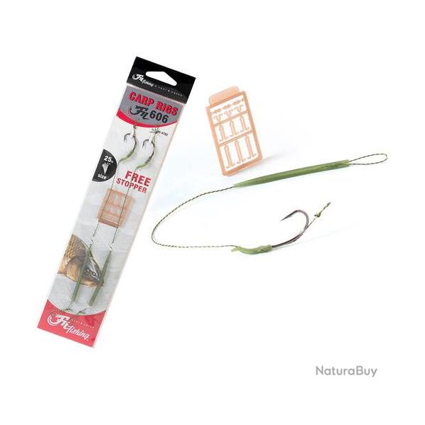 Bas de Ligne Extra Carp Fil Fishing 606 (par 2) n� 4