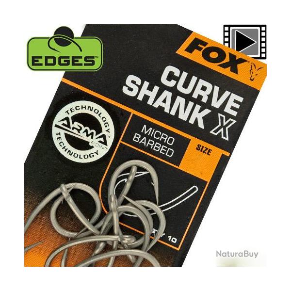 Hame�on Fox Edges Armapoint Curve Shank X (par 10) n� 2
