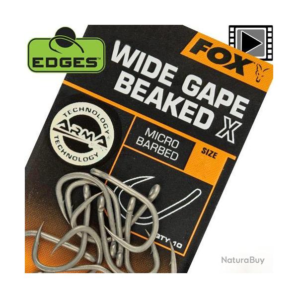 Hame�on Fox Edges Armapoint Wide Gape Beaked X (par 10) n� 2