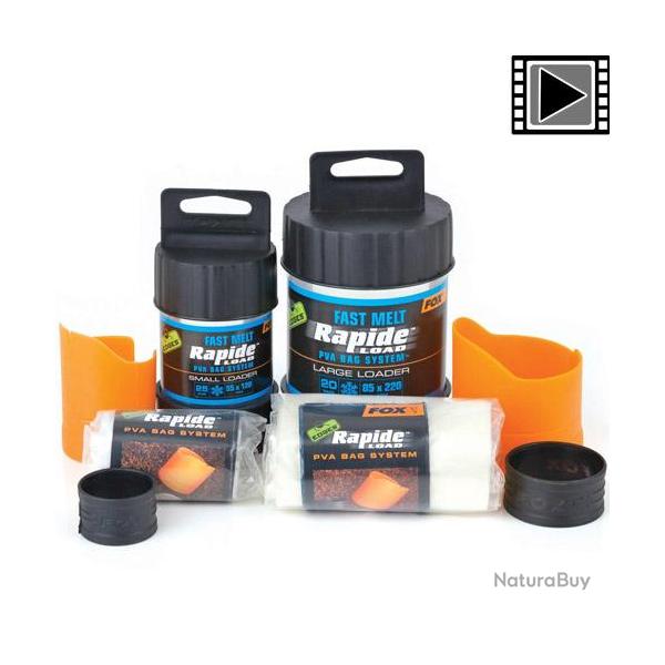Kit Sac PVA Fox Edges Rapide System Fast Melt 85mm x 220mm (les 20)