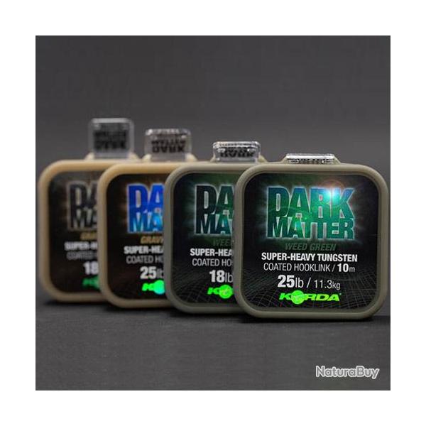 Tresse Korda Dark Matter Tungsten Coated 10m Green 25lbs