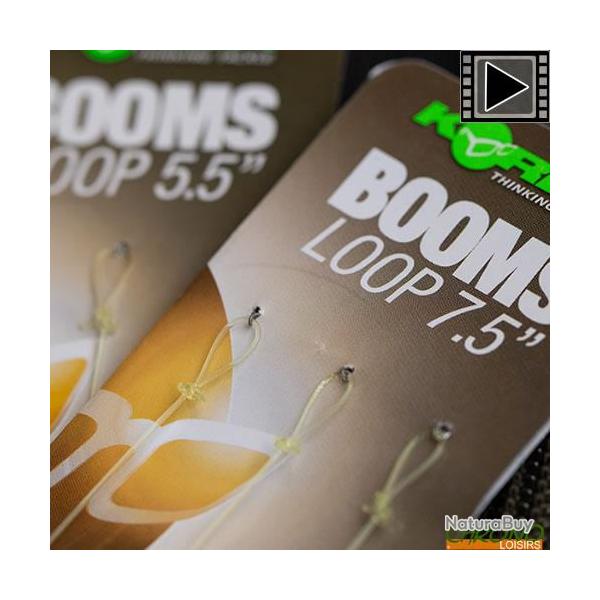 Montage Korda Fluorocarbon Boom Loop (par 3)  5,5'' - 12,7cm