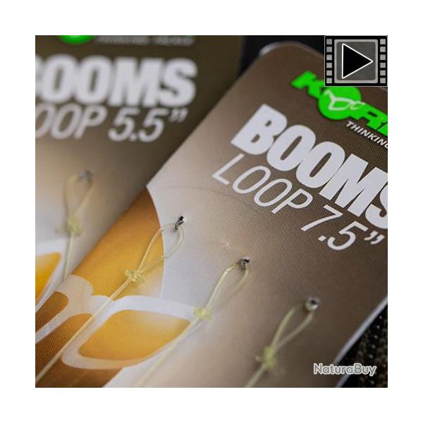 Montage Korda Fluorocarbon Boom Loop (par 3)  7,5'' - 17.8cm