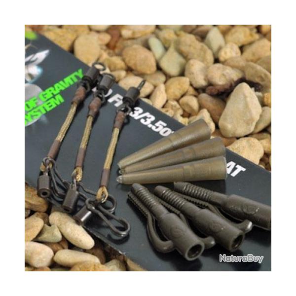 Systeme Plomb Korda Kit COG (par 3) Pour plomb Flat Pear de 168-224g