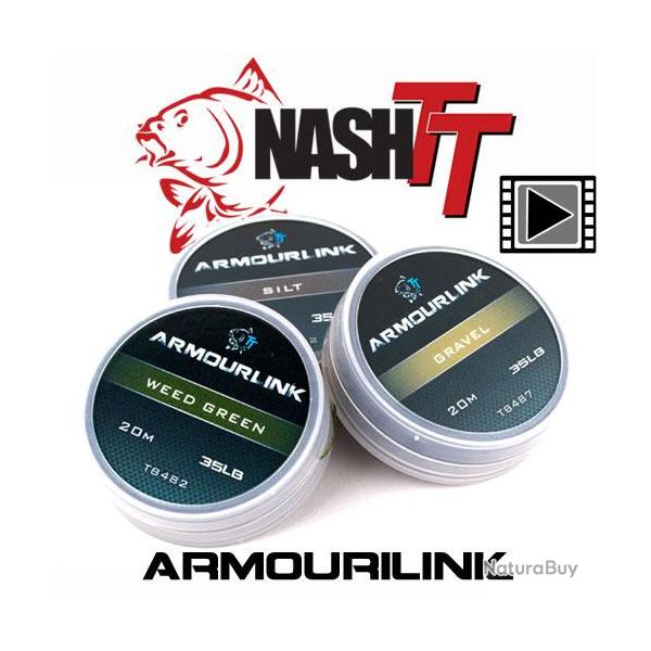 Tresse Nash Armourlink 35lbs 20m Gravel