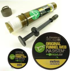 Kit Filet PVA Korda Funnel Original System 35mm Recharge Hexmesh 20m